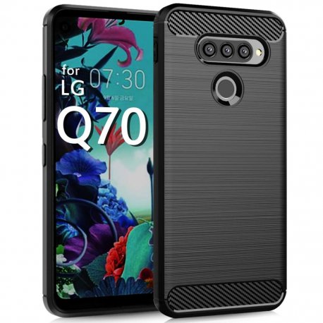 Etui "Carbon Case" za LG Q70, črna barva