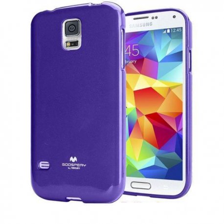 Silikon etui Goospery za Samsung Galaxy S5 + 2x Folija High-Quality ,Vijola barva