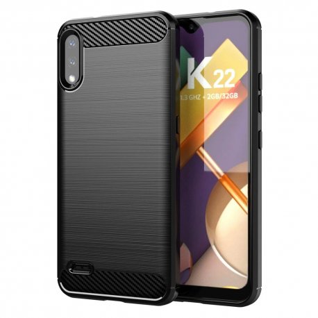 Etui "Carbon Case" za LG K22, črna barva