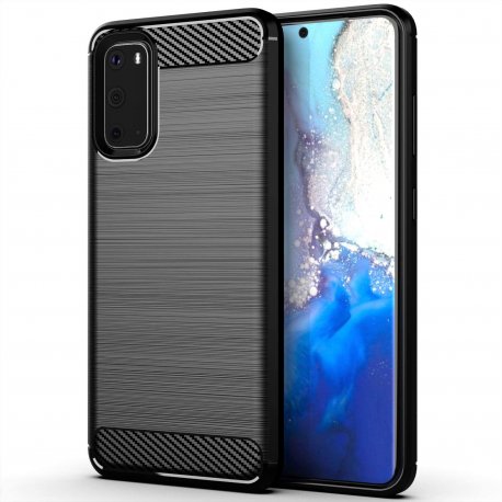 Etui "Carbon Case" za Samsung Galaxy S20, črna barva
