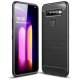 Etui "Carbon Case" za LG K41s, črna barva