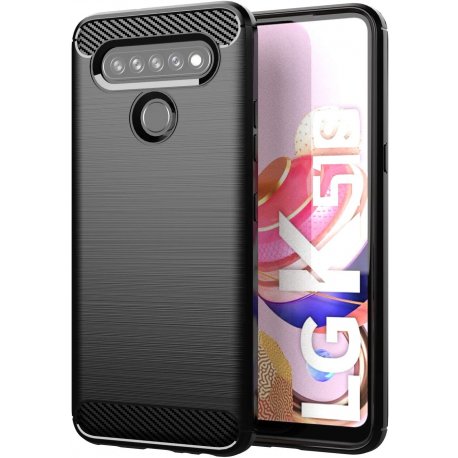 Etui "Carbon Case" za LG K51s, črna barva