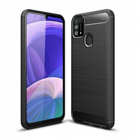 Etui "Carbon Case" za Samsung Galaxy M31, črna barva