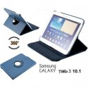 Torbica za Samsung Galaxy TAB 3 10.1 (P5200,P5210) Vrtljiva 360 Book Cover , Modra barva