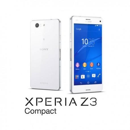 Silikon etui za Sony Xperia Z3 Compact +Folija ekrana Bela mat barva