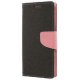 Preklopna Torbica "Fancy" za Huawei P30 Lite, Črna-pink barva