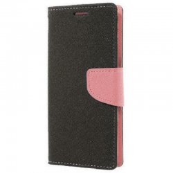 Preklopna Torbica "Fancy" za Huawei P30 Lite, Črna-pink barva