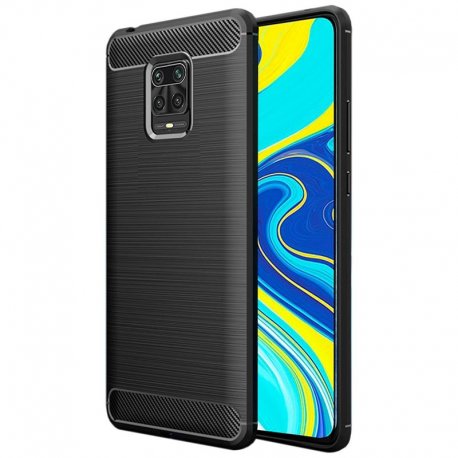 Etui "Carbon Case" za Xiaomi Redmi Note 9S / 9 Pro, črna barva