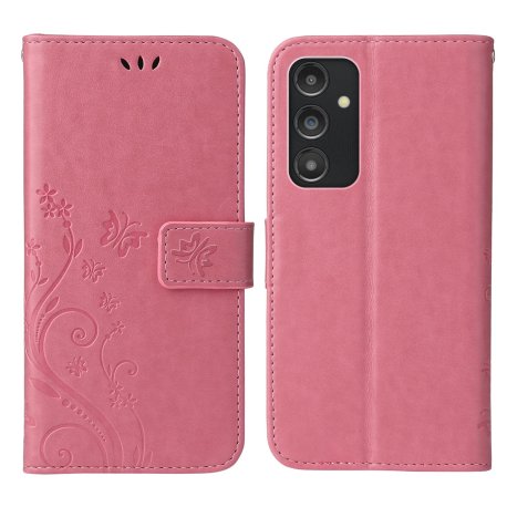 Preklopna Torbica Flowers za Samsung Galaxy A34 5G / A35 5G, light pink