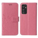 Preklopna Torbica Flowers za Samsung Galaxy A34 5G / A35 5G, light pink