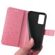 Preklopna Torbica Flowers za Samsung Galaxy A34 5G / A35 5G, light pink