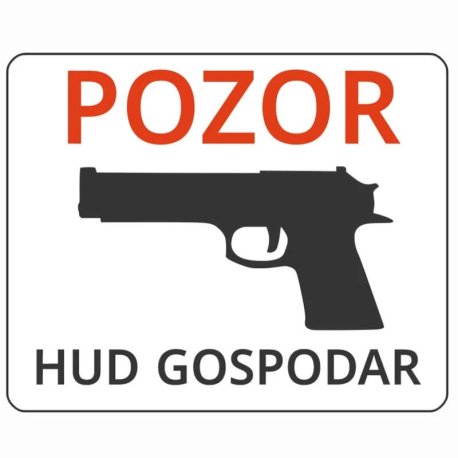 Opozorilna tabla Pozor hud gospodar