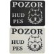 Opozorilna tabla Pozor hud pes