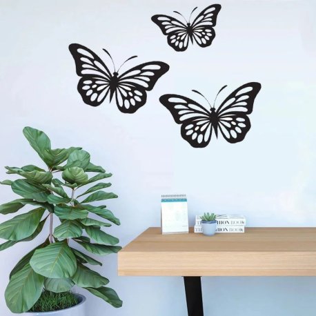 Stenska dekoracija metulji