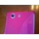 Silikon etui za Sony Xperia Z3 Compact +Folija ekrana Pink barva