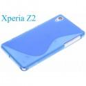 Silikon etui za Sony Xperia Z2 +Folija ekrana , Modra barva