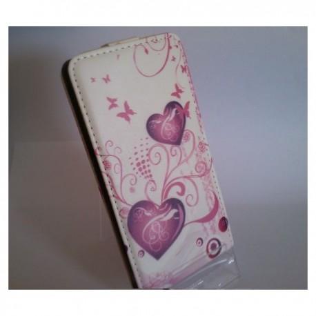 Torbica za Sony Xperia Z2 Preklopna + Zaščitna folija ekrana ,Lady -Pink Heart