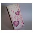 Torbica za Sony Xperia Z2 Preklopna ,Lady -Pink Heart