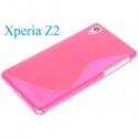 Silikon etui za Sony Xperia Z2 , Pink barva
