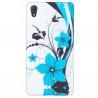 Silikon etui za Sony Xperia Z2 +folija ekrana, Blue Flowers