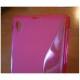 Silikon etui za Sony Xperia Z1 +Folija ekrana,Pink barva