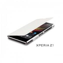 Torbica za Sony Xperia Z1 Preklopna , Bela barva