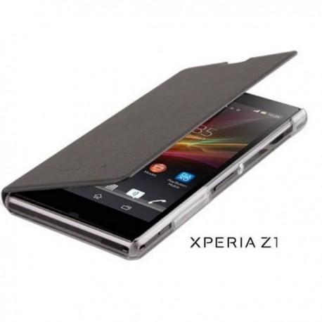 Torbica za Sony Xperia Z1 Preklopna , Črna barva