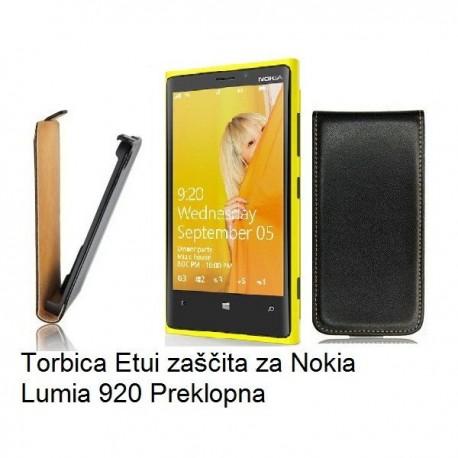 Preklopna Torbica za Nokia Lumia 920,črna barva