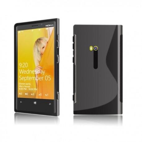 Silikon Etui za Nokia Lumia 920,črna barva+zaščitna folija ekrana