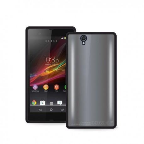 Etui zaščita za Sony Xperia Z Clear Cover, črna barva