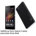 Etui za Sony Xperia Z zadnji pokrovček Extra Shell Back Cover, črna barva