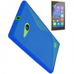 Silikon etui za Nokia Lumia 735,modra barva+Folija ekrana
