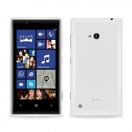 Silikon etui za Nokia Lumia 720,prozorna mat bela barva