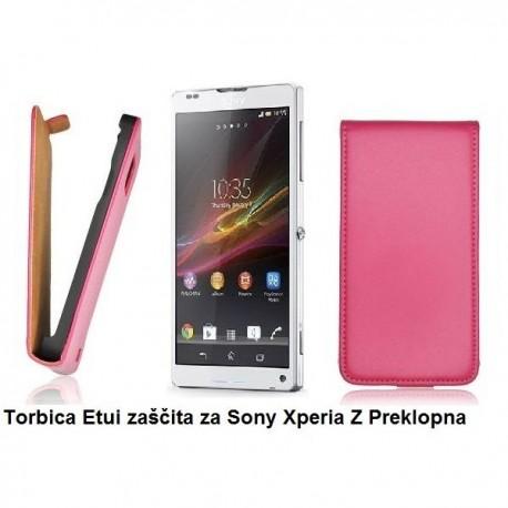 Torbica za Sony Xperia Z Preklopna ,Pink 