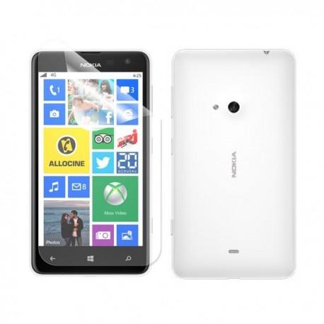 Silikon etui za Nokia Lumia 625,prozorna mat bela barva+folija ekrana