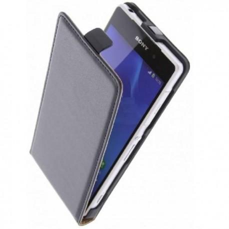 Preklopna Torbica za Sony Xperia M2 Aqua +Zaščitna folija ekrana,Črna barva