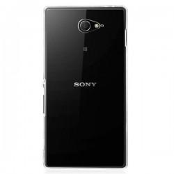 Silikon etui za Sony Xperia M2 +Folija ekrana TPU 0,3mm Transparent barva