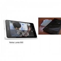 Silikon Etui za Nokia Lumia 900,prozorna črna barva+folija ekrana
