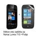 Silikon etui za Nokia Lumia 710,prozorna mat bela barva+folija ekrana