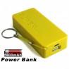 Prenosna Zunanja Baterija Power Bank 5600 mAh Univerzalna Rumena barva