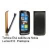 Torbica za Nokia Lumia 610,preklopna,črna barva