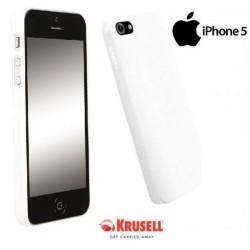 Etui za Apple iPhone 5/5S Zadnji pokrovček Krusell ColorCover, bele barve