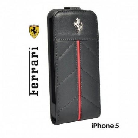 Etui za Apple iPhone 5 Ferrari California Flip, črna barva