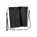 Preklopna Torbica za HTC Desire 510 Črna barva