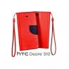 Preklopna Torbica za HTC Desire 510 Rdeča barva