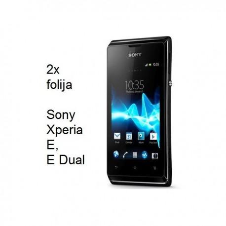 Zaščitna folija ekrana za Sony Xperia E,E Dual,paket 2 v 1