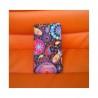Silikon etui za Sony Xperia E,E Dual,črna barva,motiv barvni liki+folija ekrana