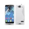 Silikon etui za Alcatel One Touch Idol Mini +Folija ekrana Bela barva