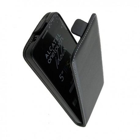 Torbica za Alcatel One touch Idol X Preklopna +Zaščitna folija ekrana Črna barva