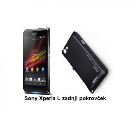 Etui za Sony Xperia L,zadnji pokrovček,črna barva